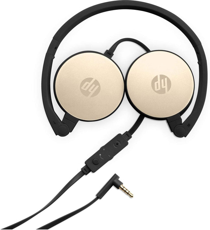 HP 2AP94AA#ABB Stereo Kopfhörer H2800 schwarz/gold, schwarz/gold