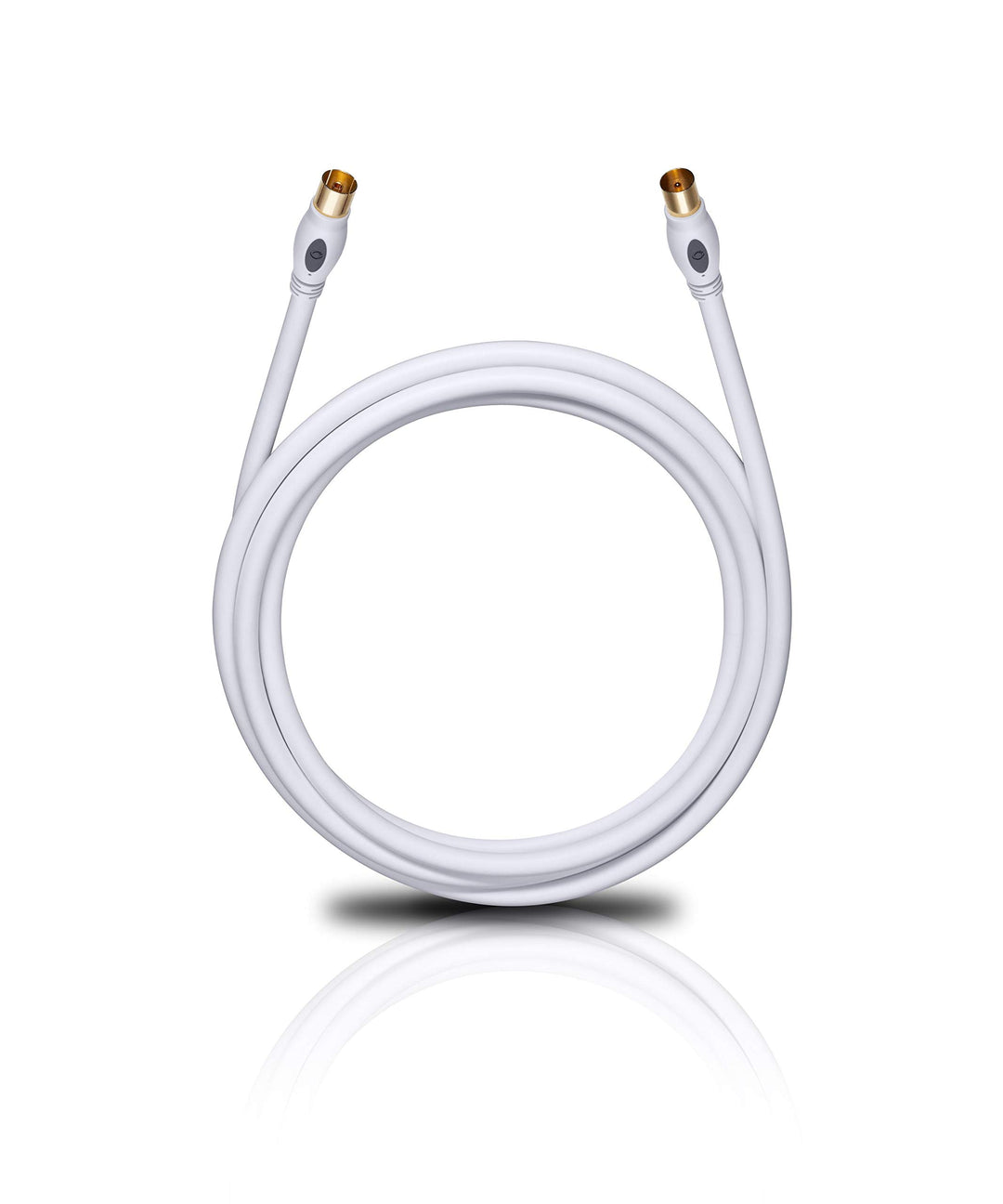 Oehlbach Transmission Plus - OFC Antennenkabel für TV und Radio - Koaxialstecker m/w, DVB-T2, HDTV,