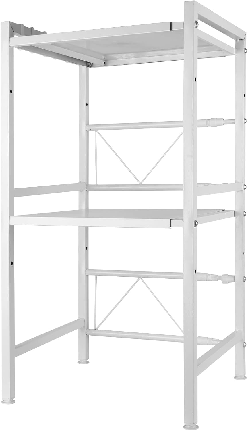 DDMINE Ausziehbares Mikrowellenregal, Halterung für Küchenregal, Mikrowelle, ausziehbar, mit 3 Ebene