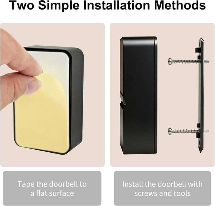 Video Türklingel mit Kamera,2.4GHz WLAN-Videotürklingel-Sicherheitskamera,Smarte Video Türklingel mi