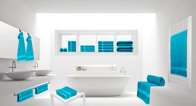 Lashuma Linz Badehandtuch mit Sternzeichen Skorpion Stick, Handtuch 70x140 Aquamarin Blau Skorpion A