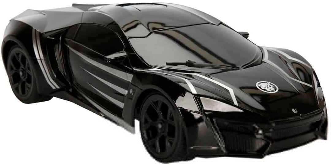 Jada Toys Marvel Black Panther RC Lykan Hypersport, Turbofunktion, RC Auto, Ferngesteuertes Auto mit