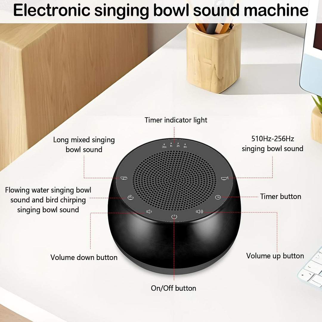 Meditationsschalen Klangmaschine, Tibetische Klangschale Elektrisch 7 Klangschalen Grössen für Medit