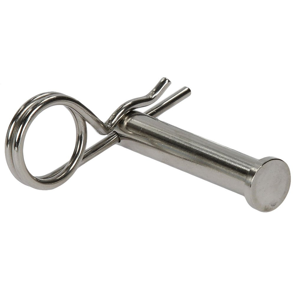Federstecker doppelt 4,5 x 97 mm - (5 Stück) - Stecker / Splint - aus Edelstahl A4 | BOOTSTEILE BRAU