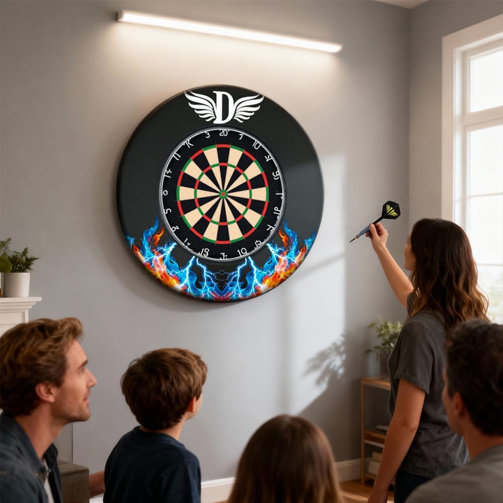 Dlishka Dartscheibe Dart ZubehöR-Dart Surround Eva,Dartscheibe Schutzring FüR Verpasste WüRfe,Einfac