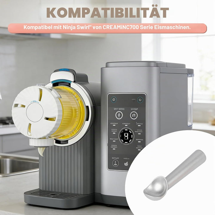 4er-Ninja Creami Swirl - Pack Behälter für Ninja Creami Swirl Pints und Deckel, Eisbehälter Ko