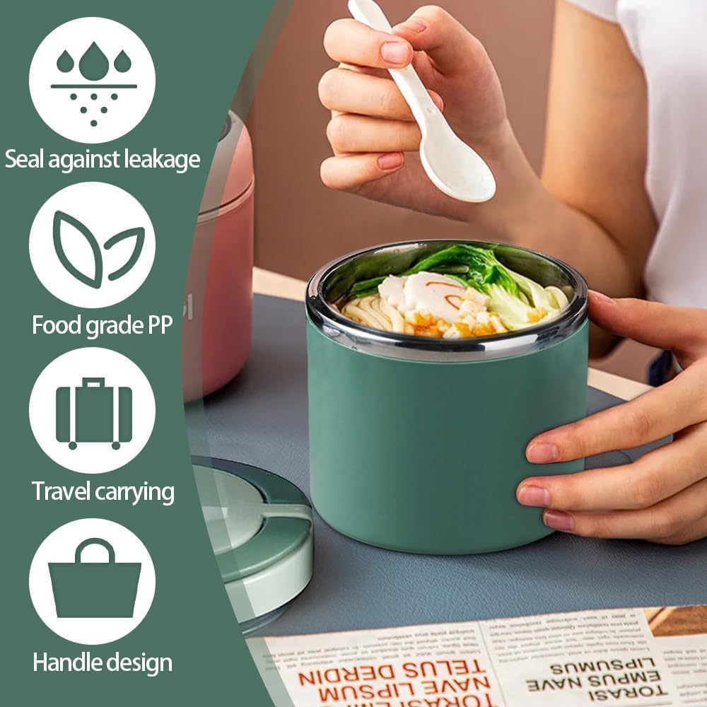 1 L Thermobehälter für Essen, Thermo Lunchbox Warmhalten Essen Edelstahl Speisebehälter Thermobehält