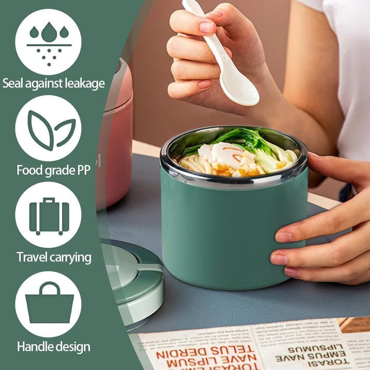 1 L Thermobehälter für Essen, Thermo Lunchbox Warmhalten Essen Edelstahl Speisebehälter Thermobehält