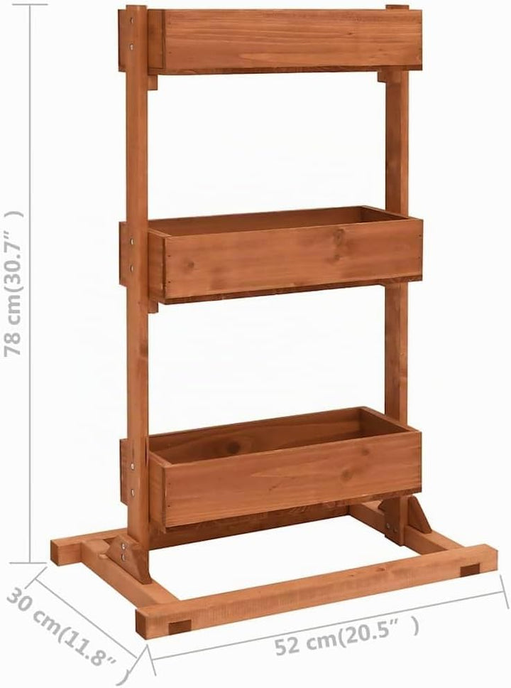 vidaXL Tannenholz Pflanzkübel Blumenkübel Blumenkasten Pflanzkasten Hochbeet Blumentopf Pflanzgefäss