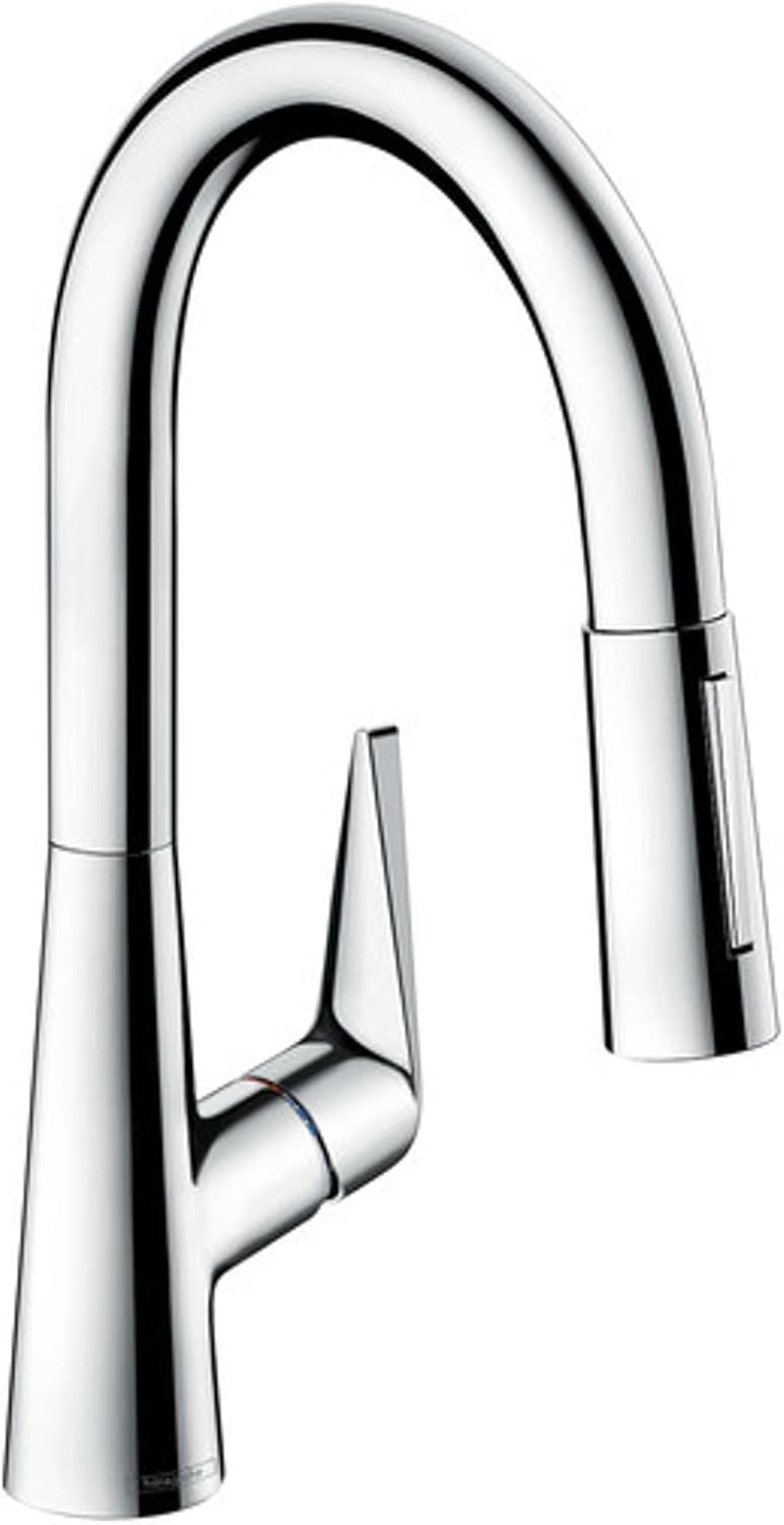 hansgrohe Talis S Einhebel-Küchenarmatur (Komfort-Höhe 160 mm, mit Ausziehbrause und Schlauchbox) Ch