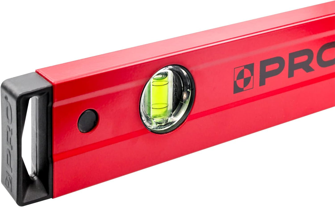 PRO800 Wasserwaage 120 cm mit Ergonomischen Profil - ERS+ (Easy Reading System) Präzise Wasserwaage