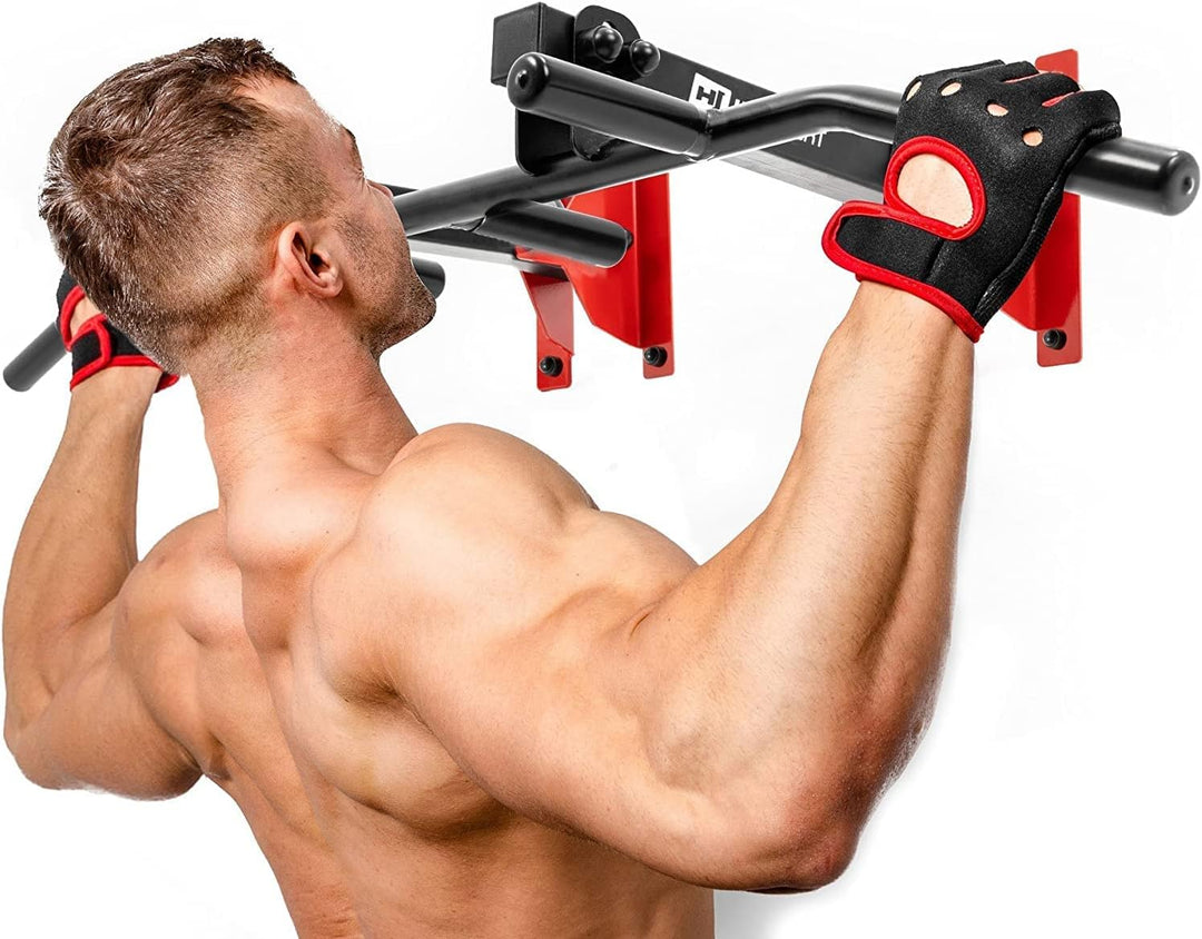 Hop-Sport Multigriff Klimmzugstange zur Wand- und Deckenmontage mit 6 Anti-Rutsch-Griffen HS-2006K