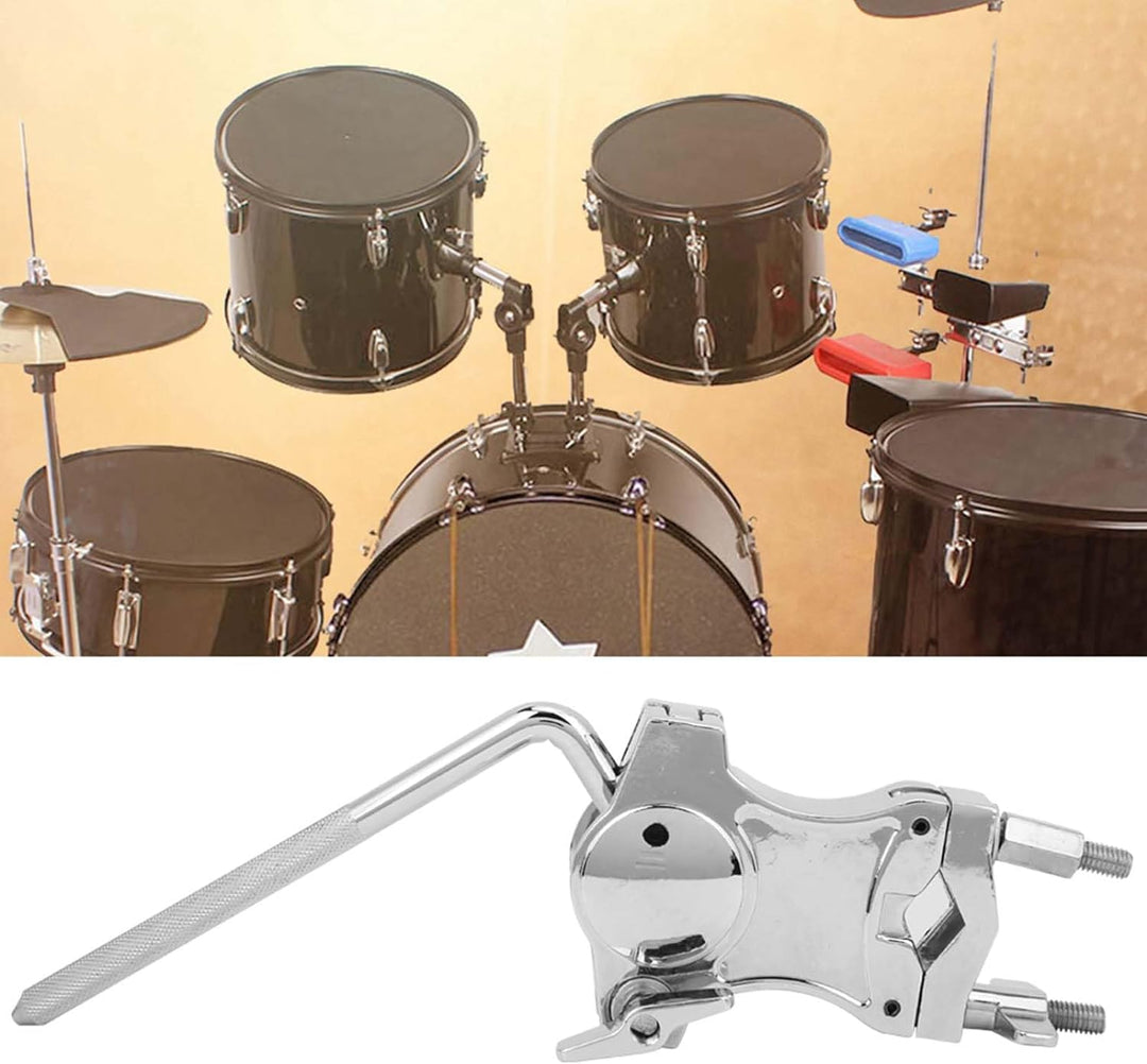 Einstellbarer Cowbell Clip Drum Extension Holder Anschlussklammer Percussion Zubehör für Schlagzeuge