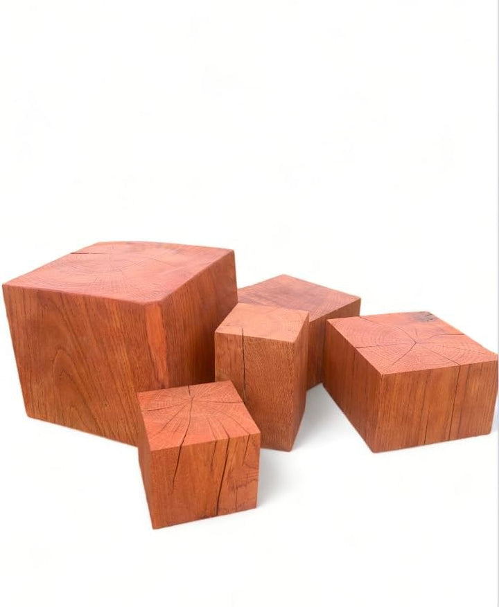 Eiche Blöcke, Eichenholz Blöcke 20x20x...cm, Tic Farbe, Säulen, Dekoblöcke, Hocker, Naturprodukt, ru