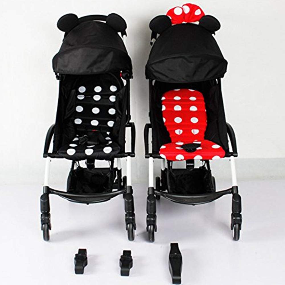 ALEOHALTER Kinderwagen-Verbindungsstücke, 3 Stück, universeller Zwillingskinderwagen-Anschluss für K