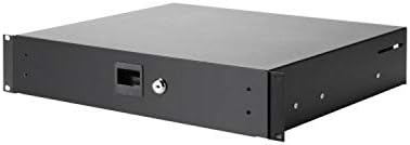 Adam Hall 19" Parts 87402 A Rackschublade 2 HE Aluminium, Schwarz Aluminum 2 HE, Aluminum 2 HE