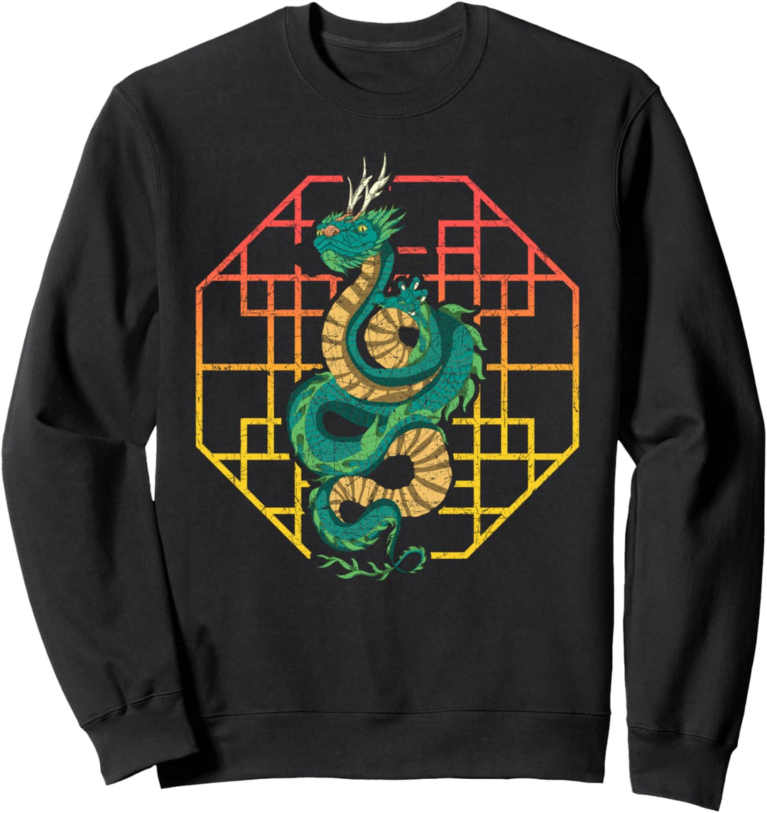Asiatische Fantasy Kreatur China Tier Chinesischer Drache Sweatshirt