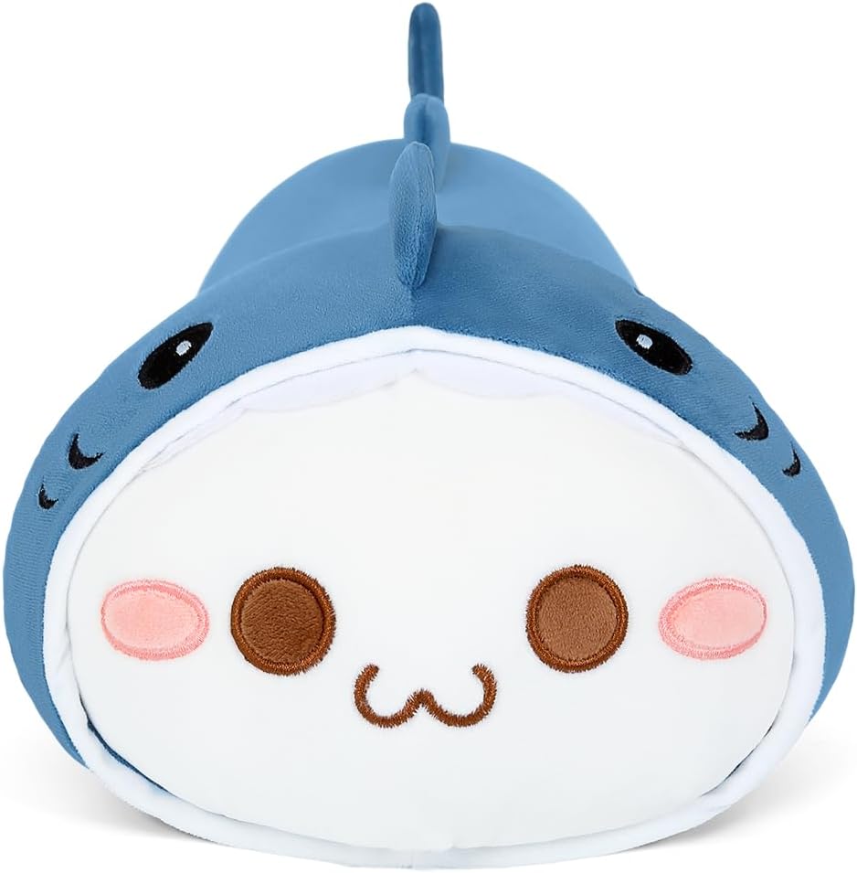 shownicer Plüschtier Hai Katze Kuscheltier Stofftier Kawaii Katze Plüsch, Kätzchen Plüschkissen Spie