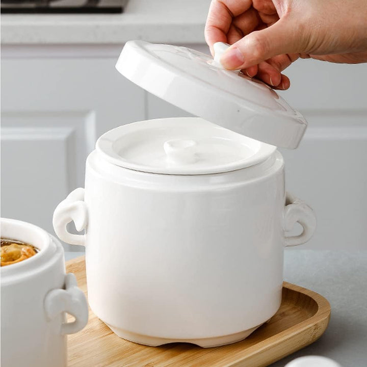 1000ML Glasschale für Mikrowelle Glaspfanne für die Mikrowelle Nicht Geeignet für Kochfelder, Braun