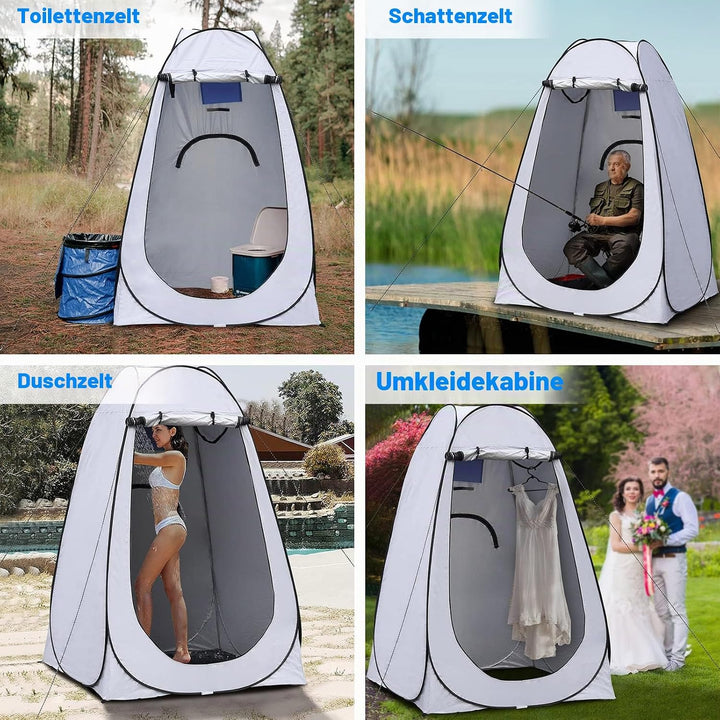 TUKAILAI Camping Toilettenzelt Duschzelt Pop Up Umkleidezelt Privatsphäre Toilette Umkleidekabine La