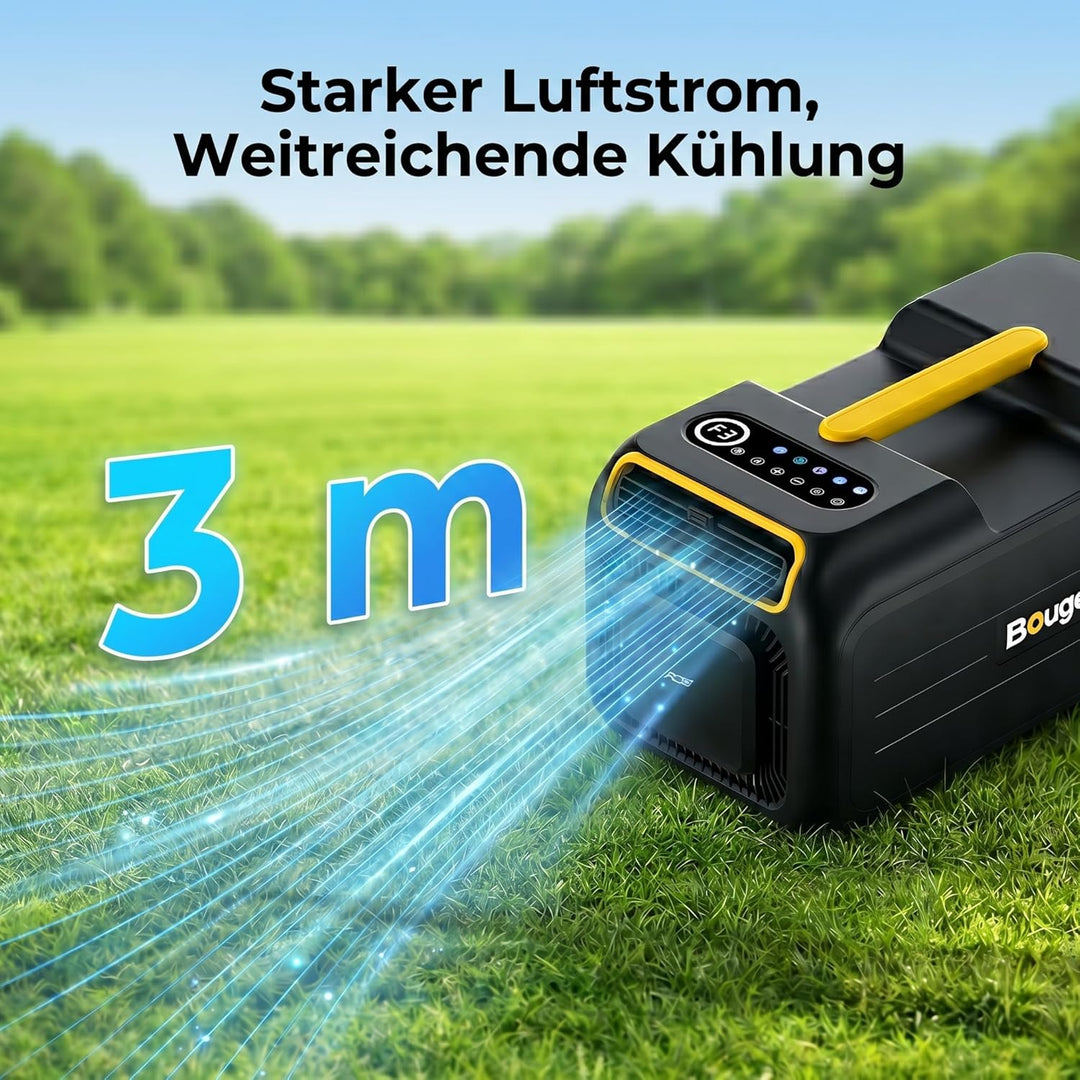 BougeRV 2026 PC35 Mobile Klimaanlage, 3500 BTU Tragbare Klimaanlage, 5 in 1 Klimagerät mit App, Komp