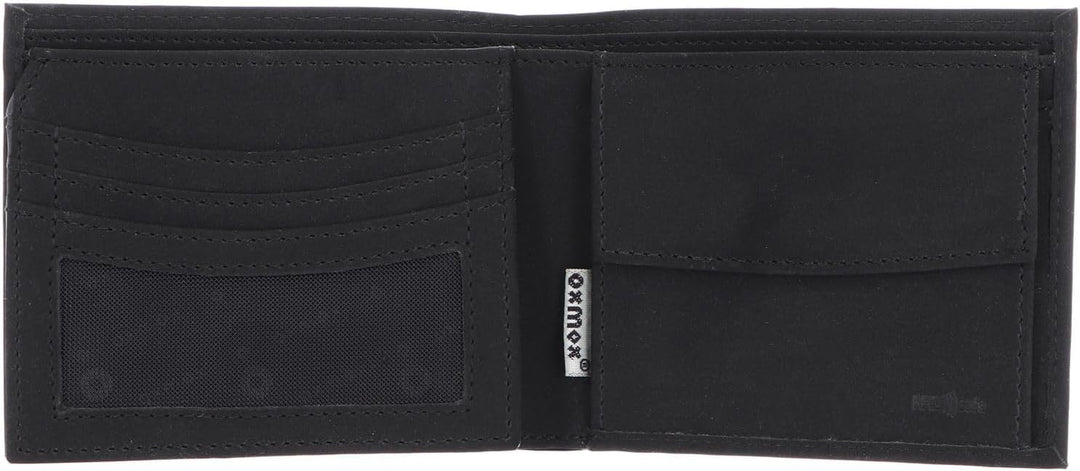 Oxmox Geldbörse New Cryptan RFID Protect Querscheinbörse Crab Print Cyan Black, Crab Print Cyan Blac