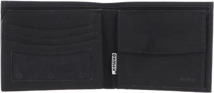 Oxmox Geldbörse New Cryptan RFID Protect Querscheinbörse Crab Print Cyan Black, Crab Print Cyan Blac