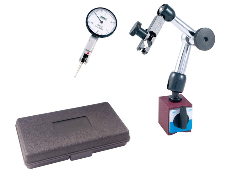 HHIP 4400-0027 Dial Test Indicator and Mini Magnetic Base Kit, 0-0.03" Range, 0.0005" Graduation Fei