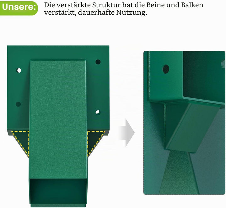 BeneLabel Schaukelverbinder, Schwerlast Schaukel Rahmenhalterung Balkenverbinder Mittelmontage 90 Gr