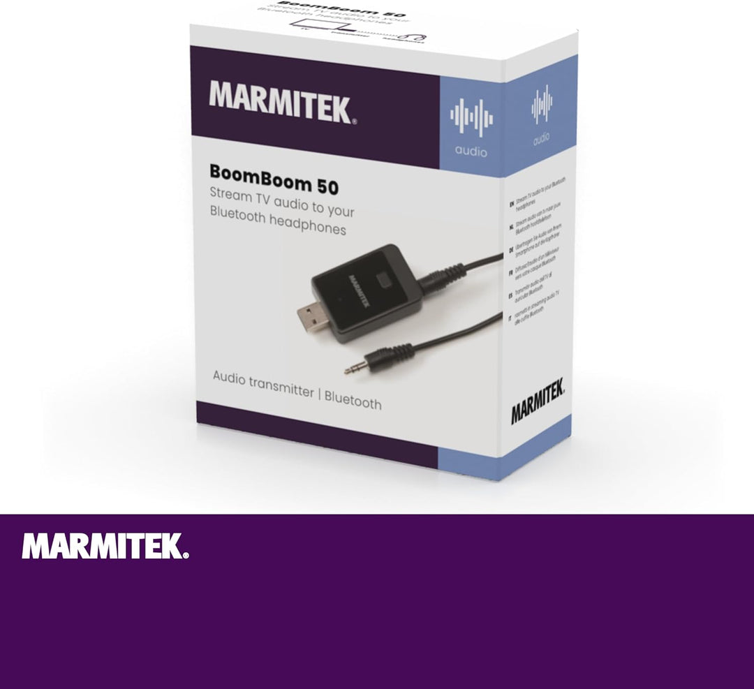 Marmitek BoomBoom 50 Bluetooth® Musik-Sender Bluetooth Version: 3.0 +EDR 30m USB Einspeisung, USB Ei