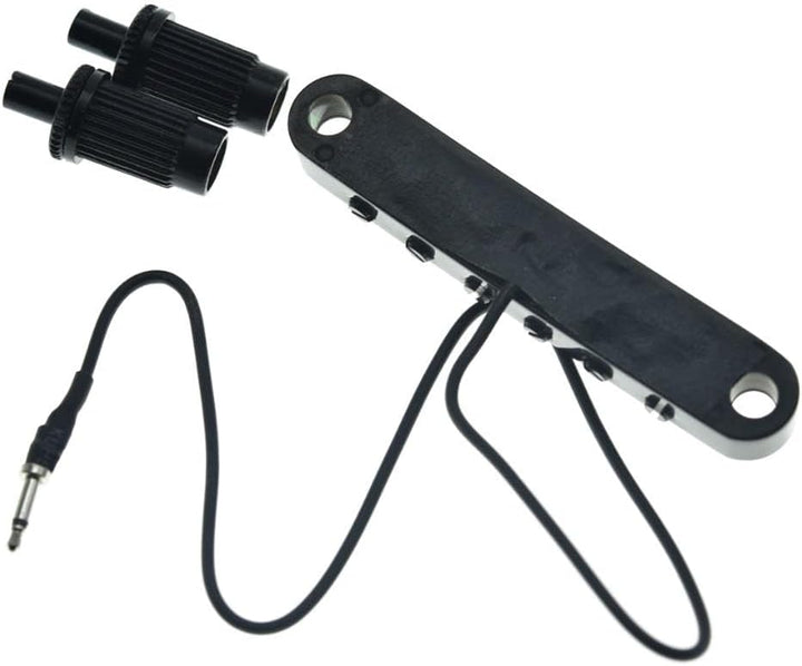 KAISH Tune-o-Matic Piezo Guitar Bridge Pickup LP Piezo Guitar Bridge Pickup für Les Paul Schwarz, sc