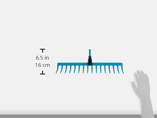 Gardena combisystem-Rechen: Breite Harke mit 16 Zinken, ideales Gartenzubehör zum Rechen, Unkrautent