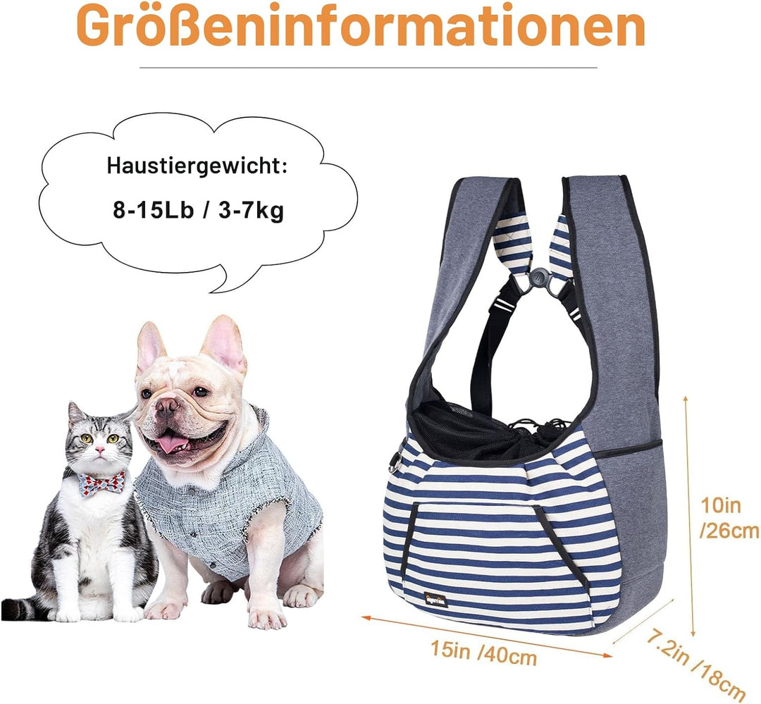 NATUYA Tragetasche für Hunde, Welpen, verstellbare Tragetasche, Reisetasche, Bodenpolster, Haustier-