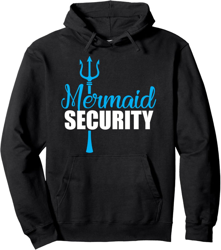 Mermaid Security Funny Swimming Swimmer Pullover Hoodie