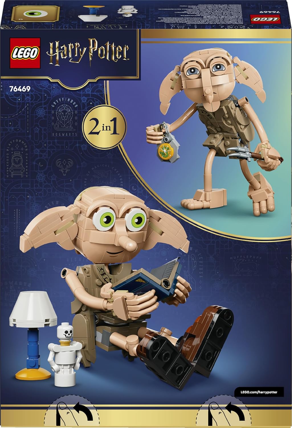 LEGO Harry Potter Dobby, der Freie Elf Spielzeug - Modellbau umbaubar in eine Kreacher Figur - DIY K