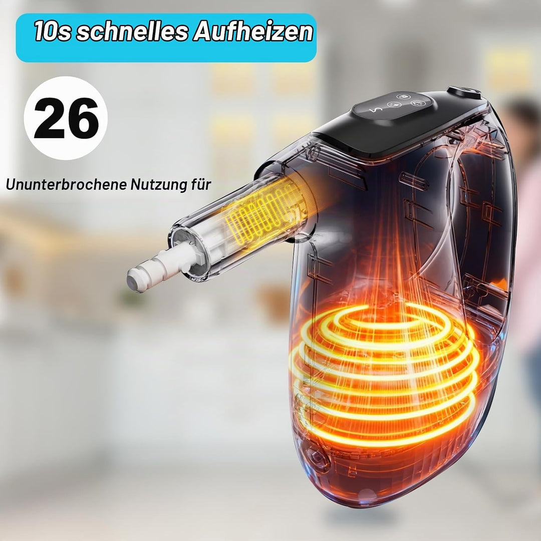 Multifunktionaler Dampfreiniger &amp; Wischmopp, 15S Schnelle Aufheizung Dampfwischer, 230°F Heissdampf,