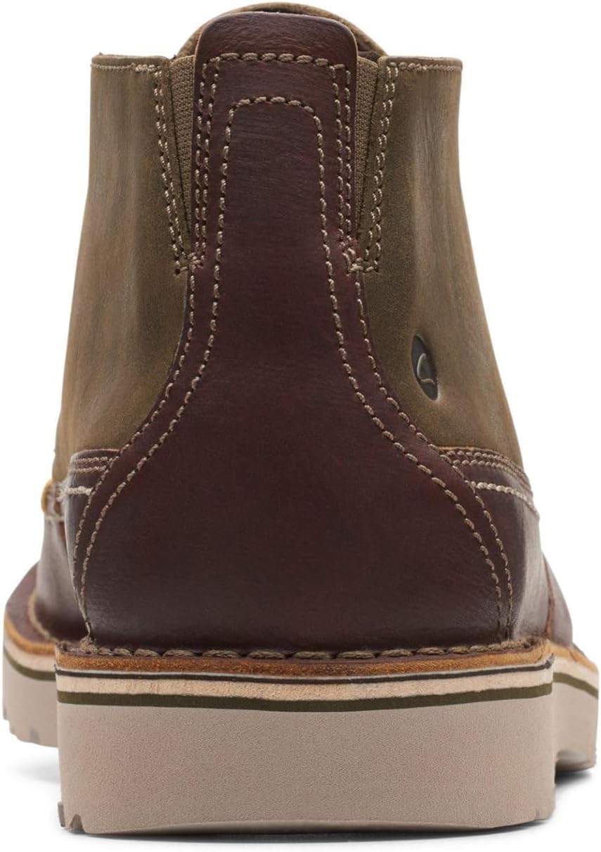 Clarks Herren Eastford Mid Chukka-Stiefel 40 EU Dark Brown Combination, 40 EU Dunkelbraune Kombi