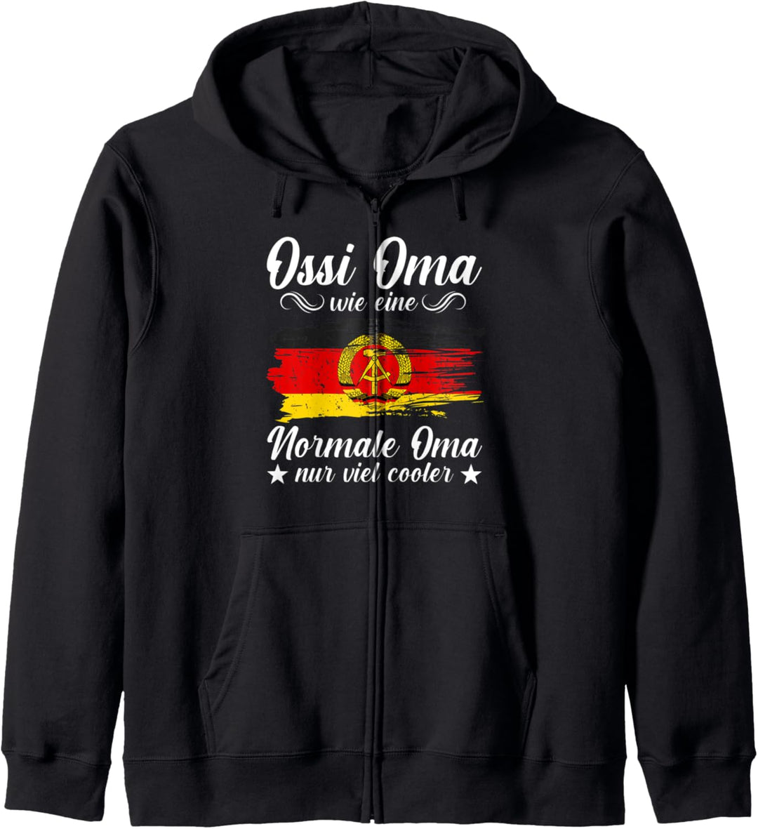 Ossi Oma Ostdeutsche Grossmutter DDR Kapuzenjacke