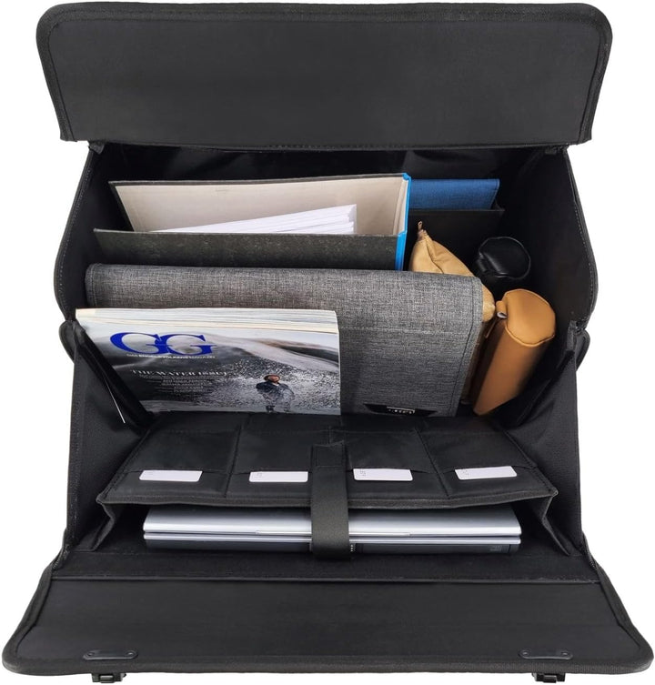 46216 Trolley Pilotenkoffer RPET Samar, Laptopkoffer mit arretierbarem Trolleysystem, 2 Zahlenschlös