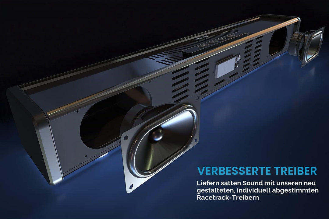 CREATIVE Stage 360 2.1 Soundbar mit Subwoofer für TV, PC, Desktop mit Dolby Atmos, Surround Sound,