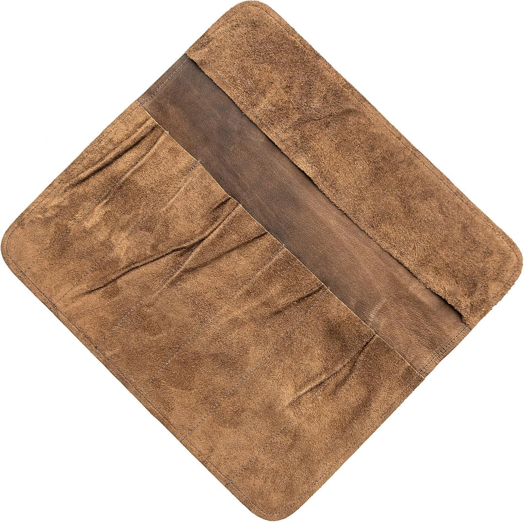 Angus Stoke Messertasche Leder für Köche - Echt-Leder Kochmesserrolle gross – Messer Tasche Kochmess