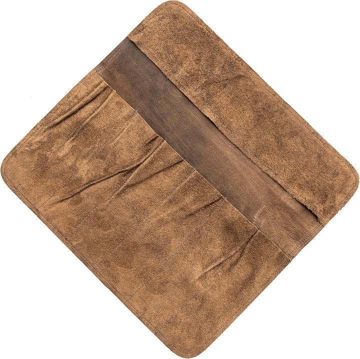 Angus Stoke Messertasche Leder für Köche - Echt-Leder Kochmesserrolle gross – Messer Tasche Kochmess
