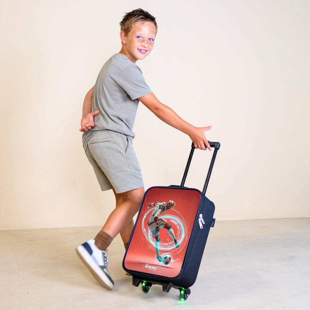 NoBoringSuitcases.com® Kinderkoffer Klein Reise Trolley 48x31x19 cm Reisekoffer Kleiner Kinder Koffe