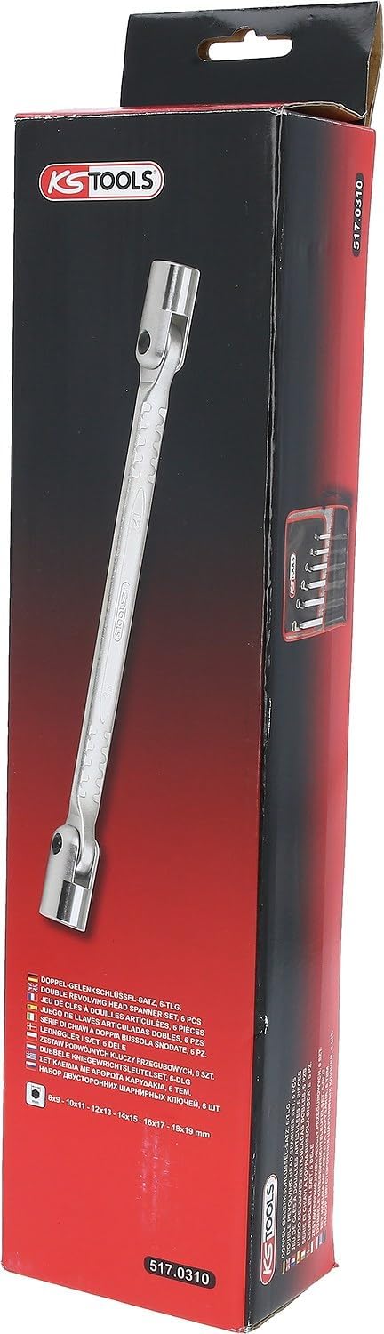 KS Tools 517.0310 CLASSIC Doppel-Gelenkschlüssel-Satz, 6-tlg.