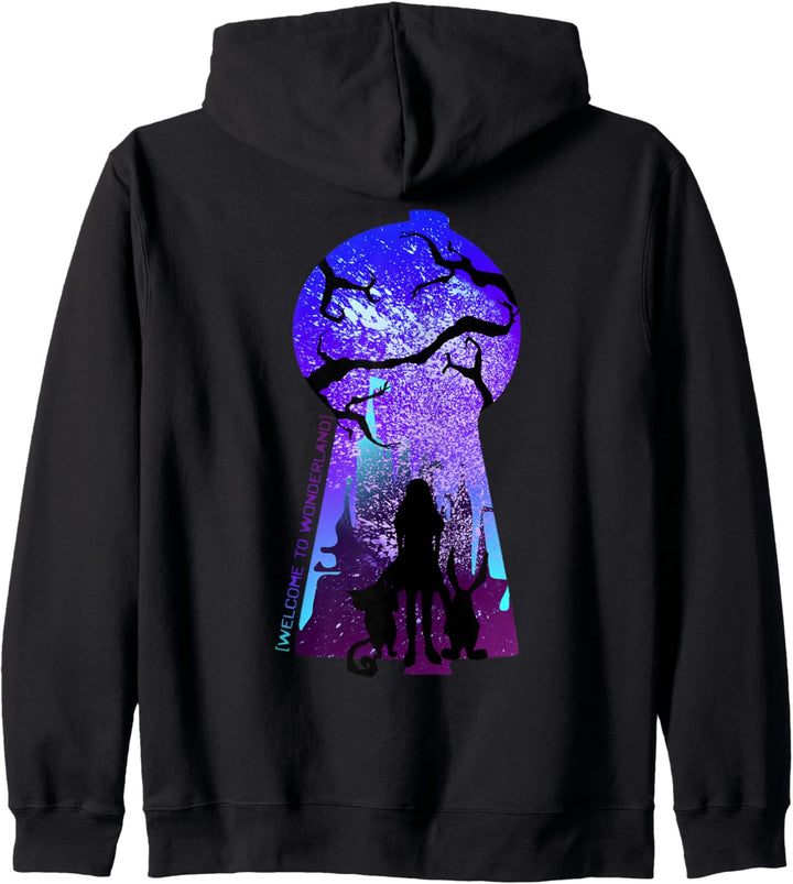 Welcome To Wonderland - Alice - Cheshire - Rabbit Kapuzenjacke