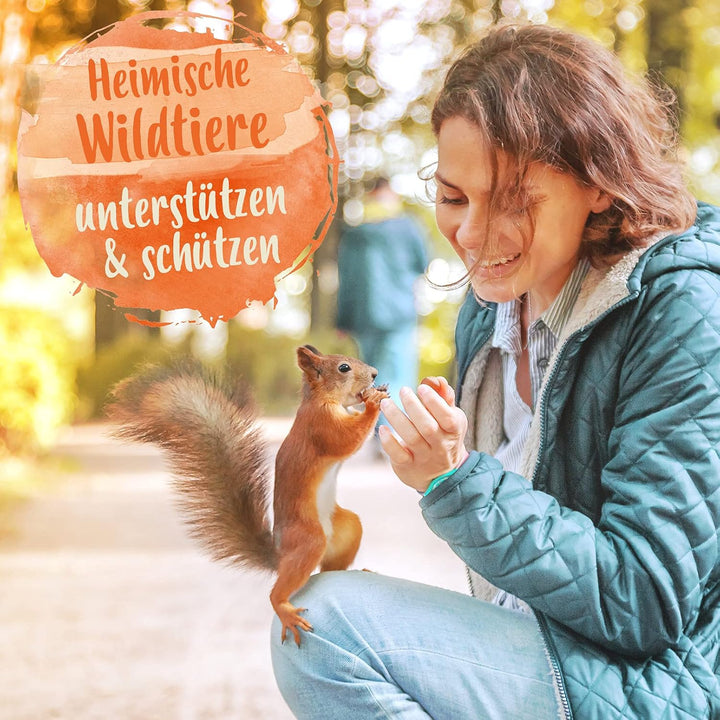 Ida Plus Edel Eichhörnchenfutter - 1000 g - Reich an Nüssen & Früchten - Ganzjahres Futter im Eimer