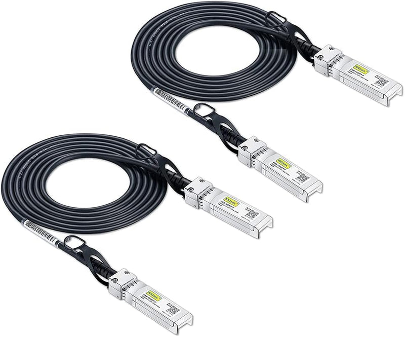 [2 Stück] 10Gtek SFP+ DAC Twinax Kabel 1-Meter(3.3ft), 10G SFP+ to SFP+ Direct Attach Copper Passive