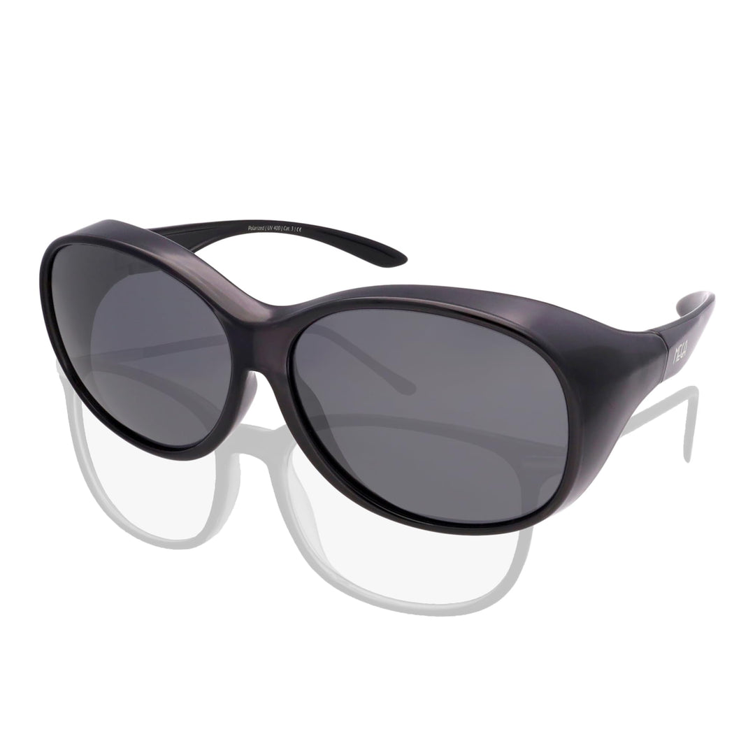 ActiveSol Überziehbrille Damen MEGA | Sonnenbrille gross | polarisiert | UV400 | Sonnenbrille über B