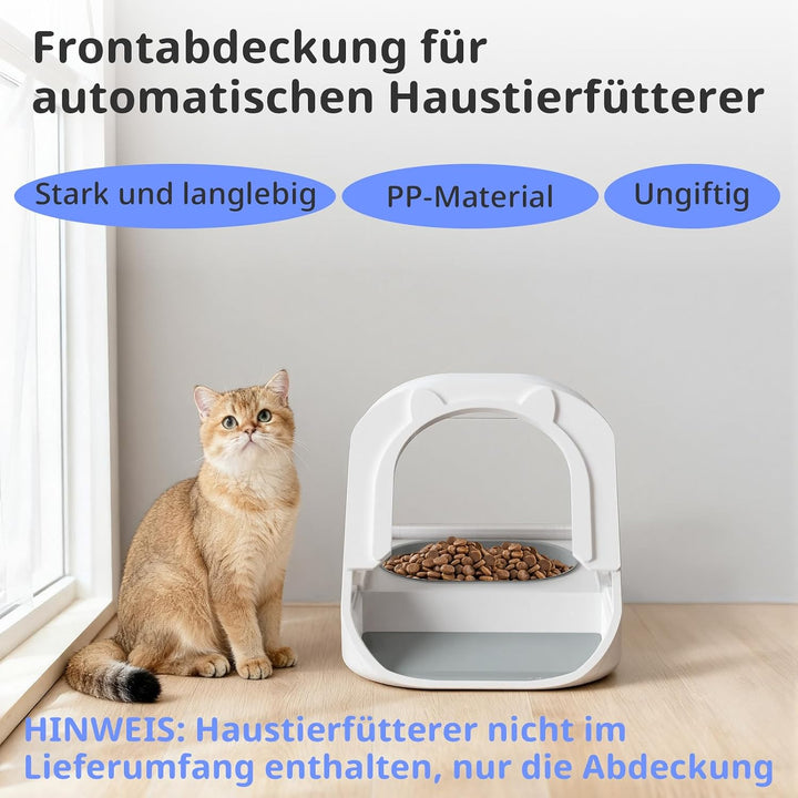Aufsteckbare Haube, Vordere Abdeckung für Mikrochip-Futterautomat für Katzen, Hartnäckige Haustiere