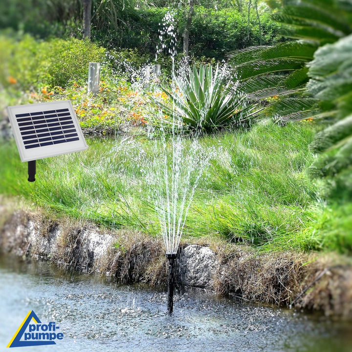 NEU! Innovative SOLAR TEICHPUMPE SOLAR SPRINGBRUNNEN SOLAR WASSERSPIEL Solar-Teichpumpen-Set für den